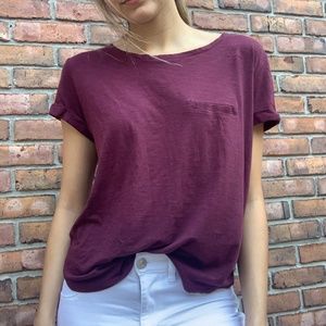 H&M Basic Maroon Top - Medium